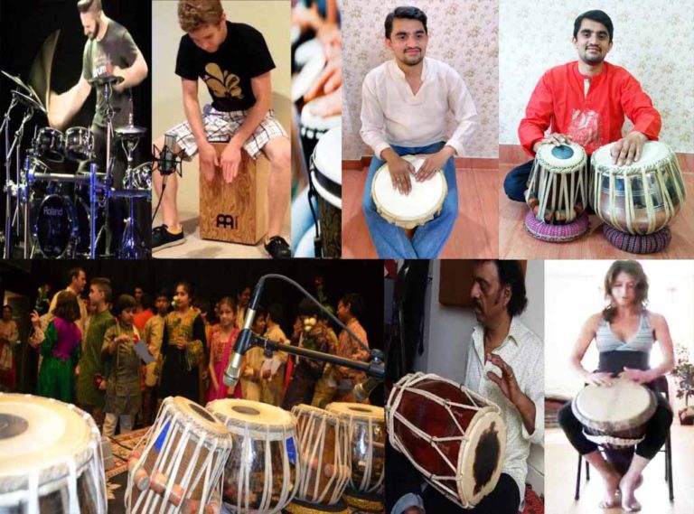 Online tabla djembe cajon classes